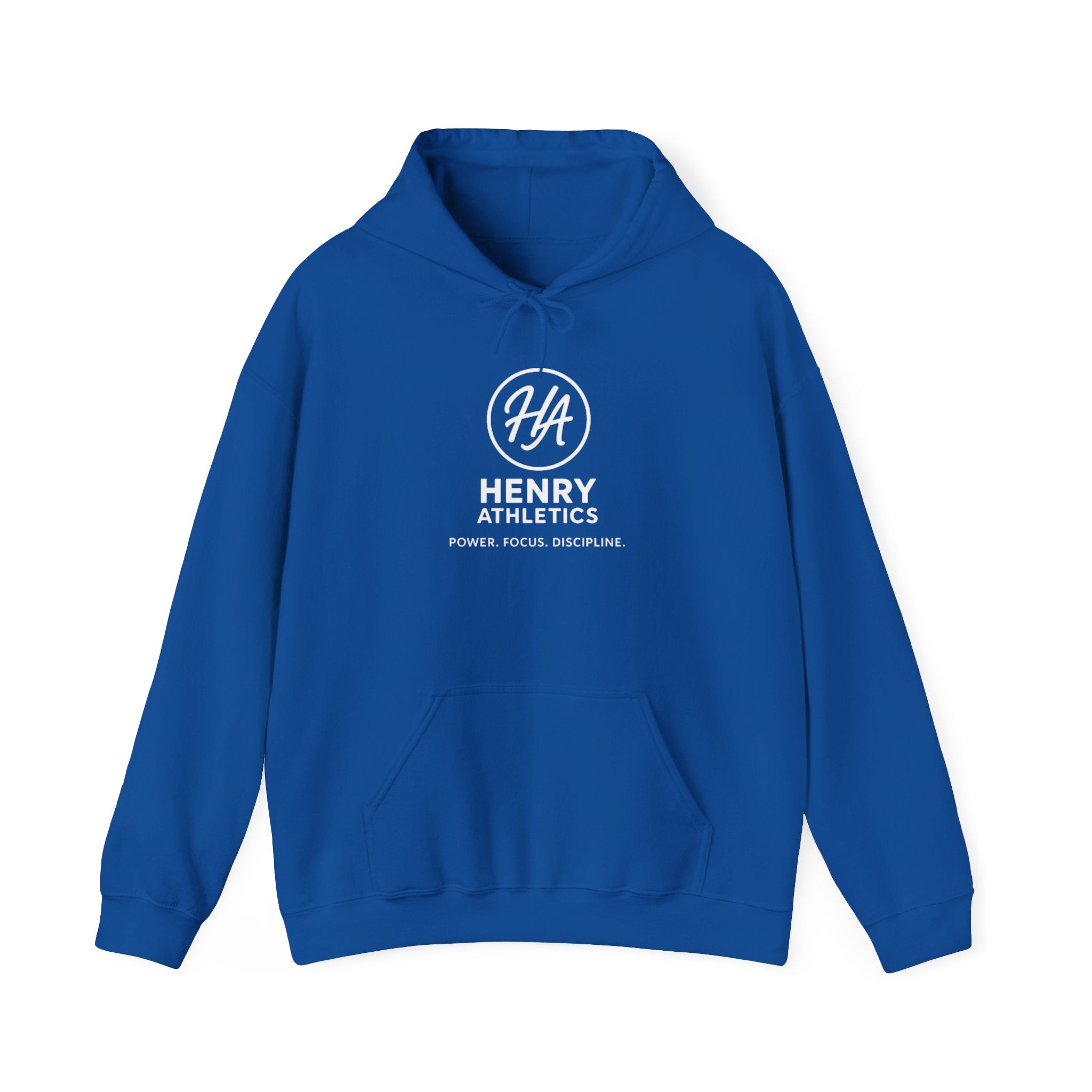 Henry Athletics Hoodie – 'Power. Focus. Discipline.' Black Gym Pullover