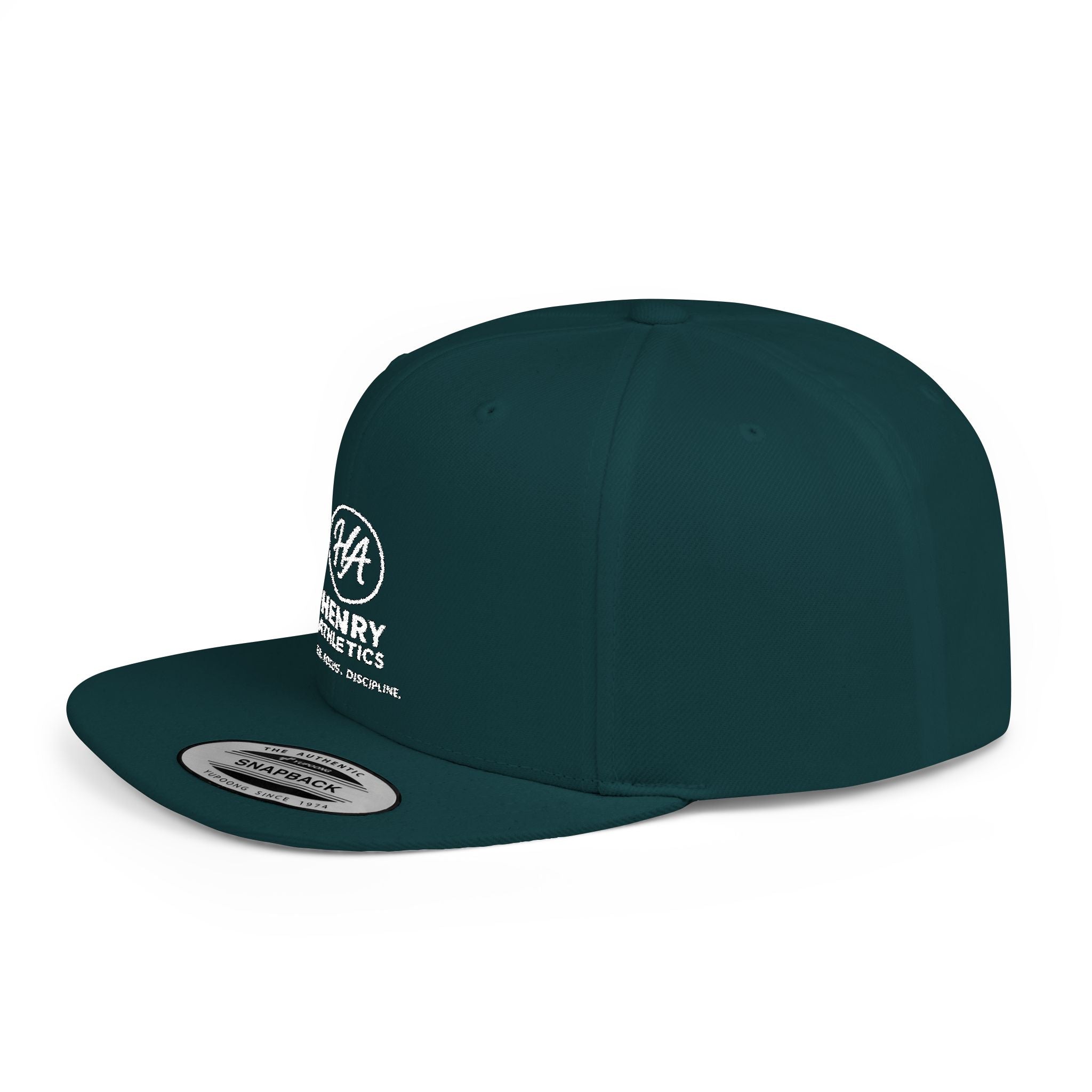 Flat Bill Snapback Hat – Henry Athletics Logo Cap