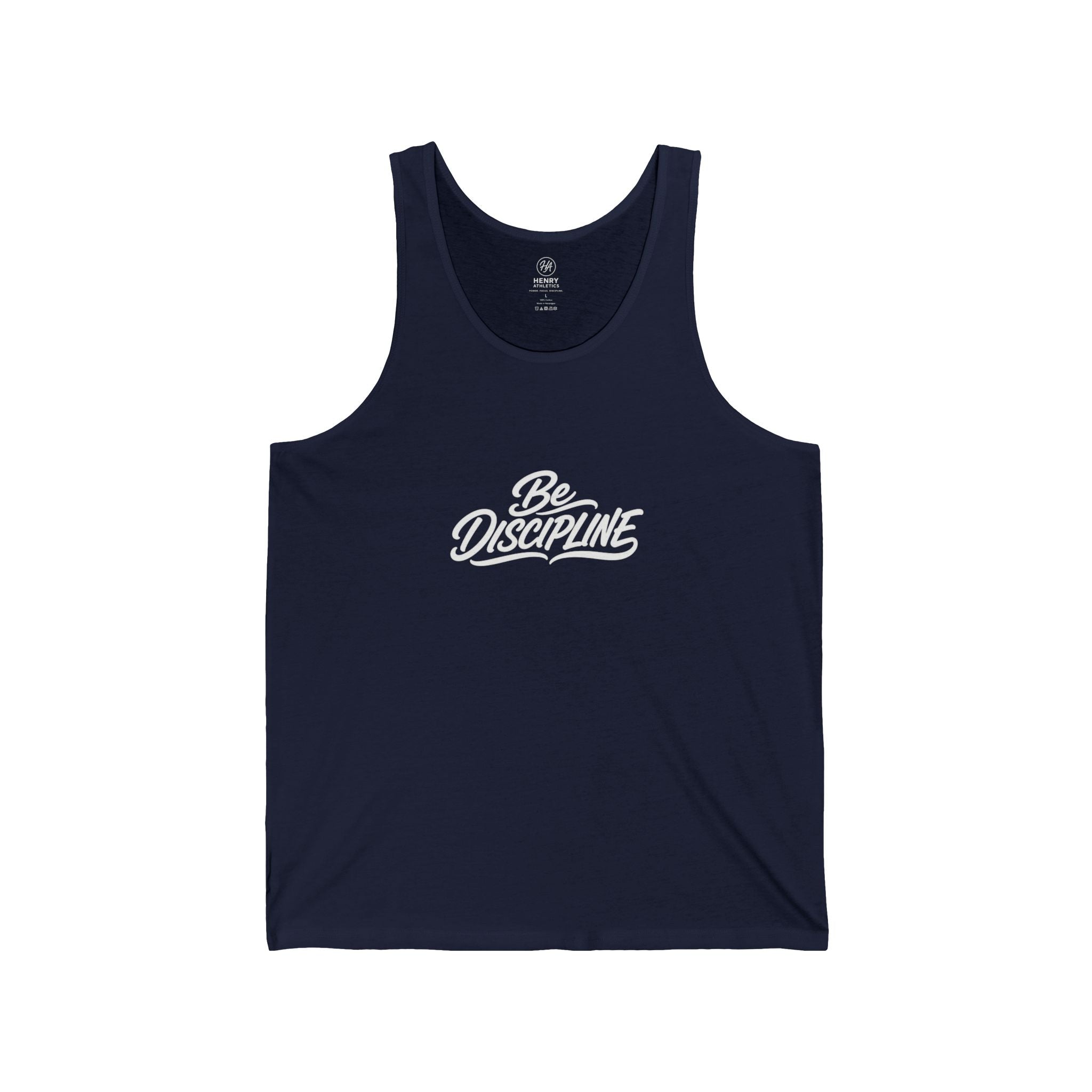 Be Discipline Tank Top — Motivational Fitness Muscle Shirt