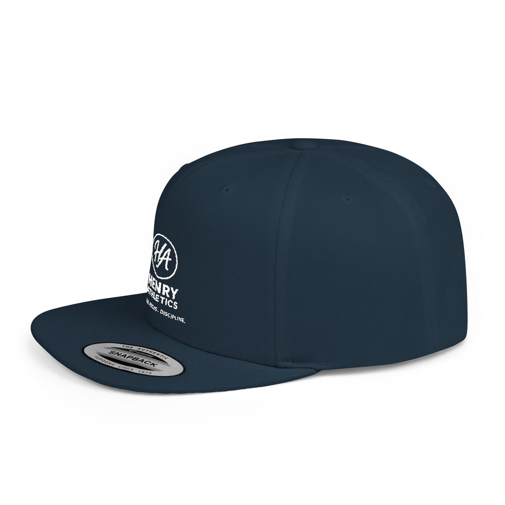 Flat Bill Snapback Hat – Henry Athletics Logo Cap