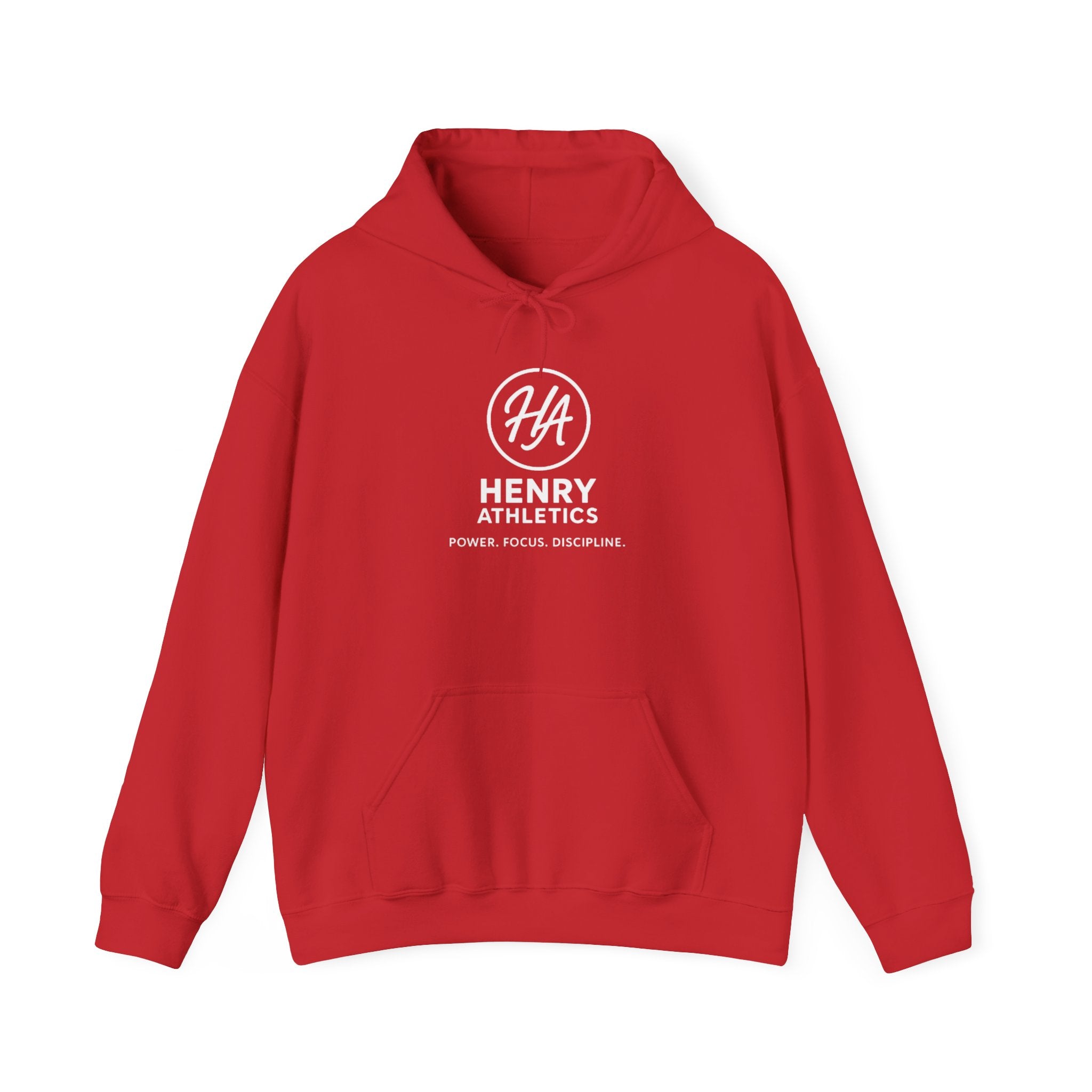 Henry Athletics Hoodie – 'Power. Focus. Discipline.' Black Gym Pullover