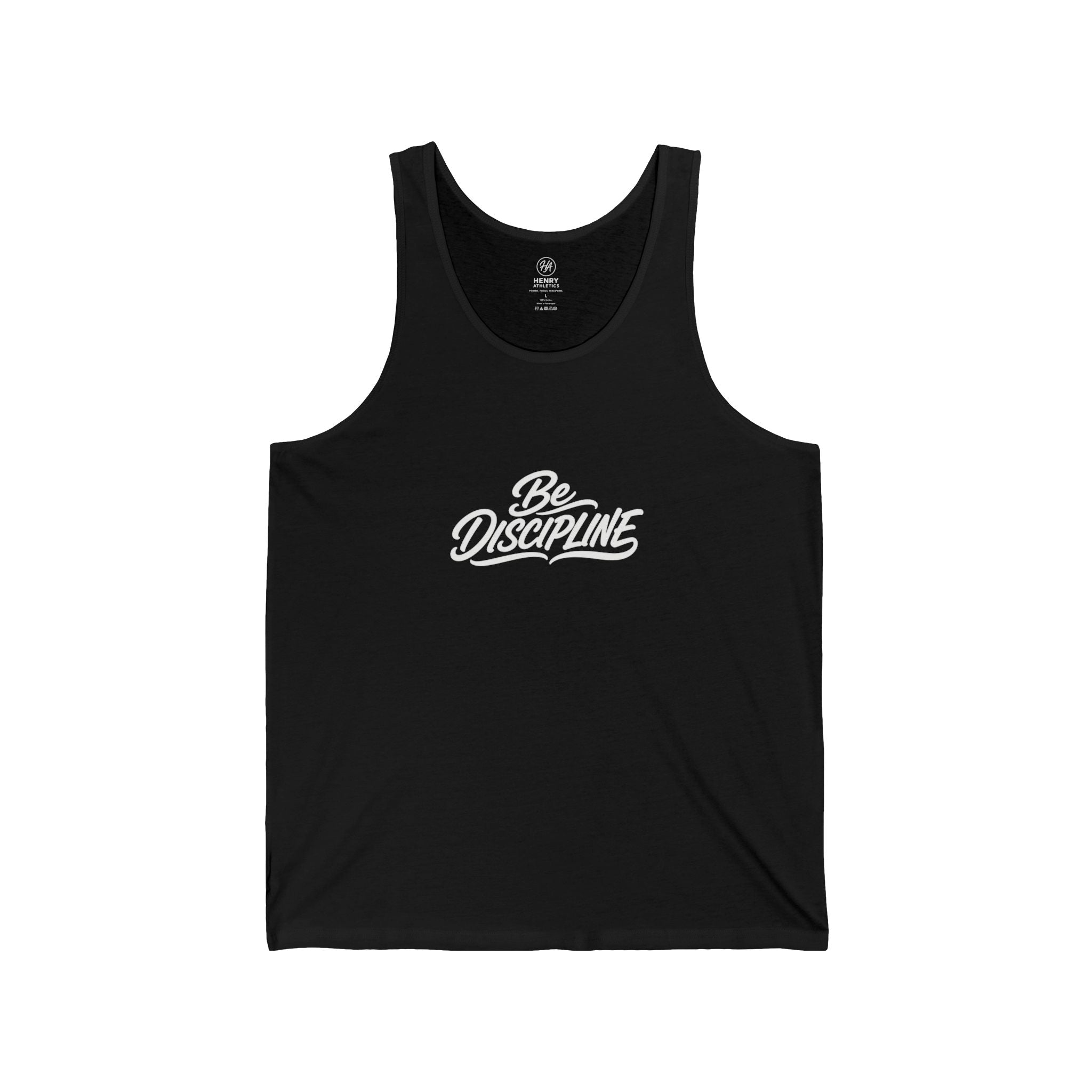 Be Discipline Tank Top — Motivational Fitness Muscle Shirt