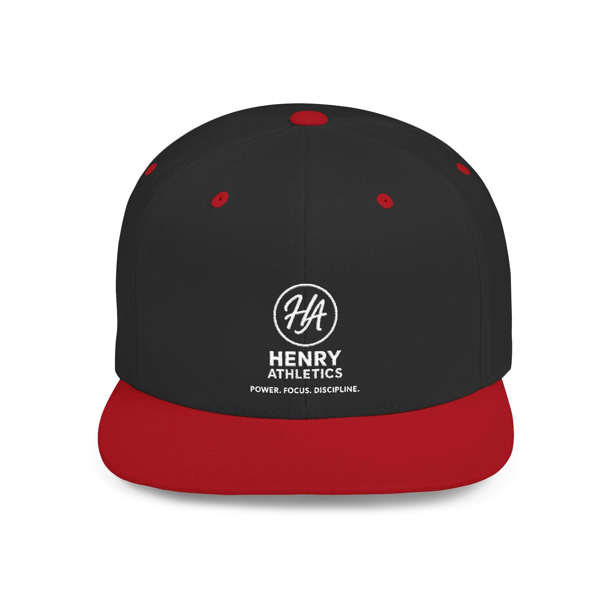 Flat Bill Snapback Hat – Henry Athletics Logo Cap