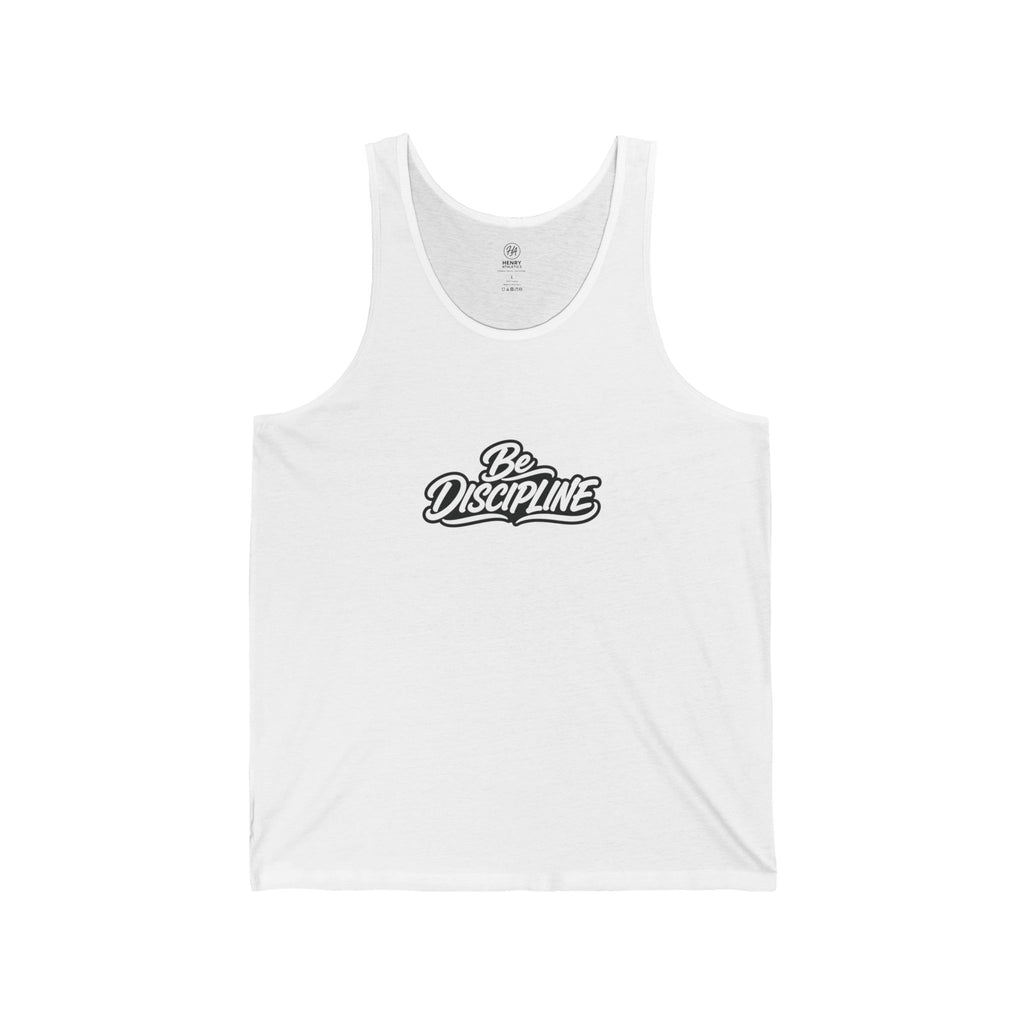 Be Discipline Tank Top — Motivational Fitness Muscle Shirt