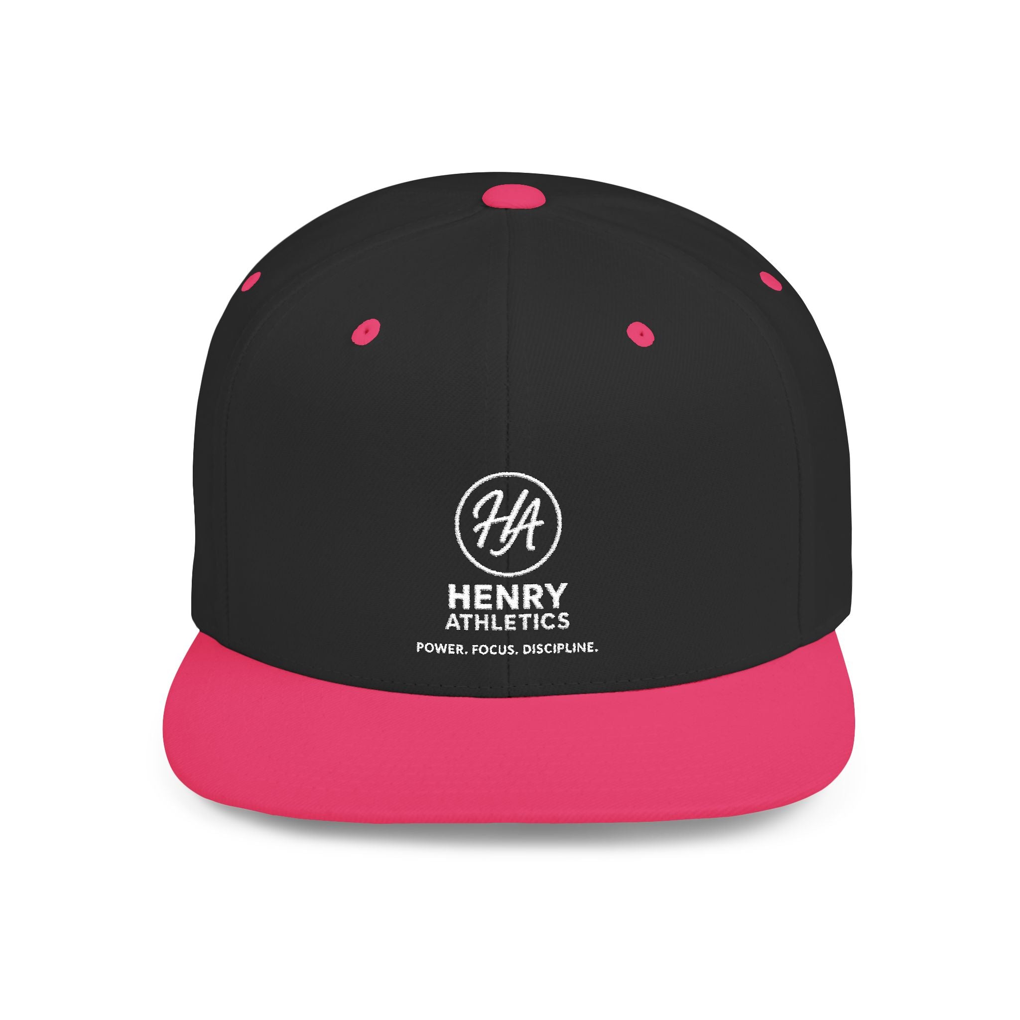Flat Bill Snapback Hat – Henry Athletics Logo Cap