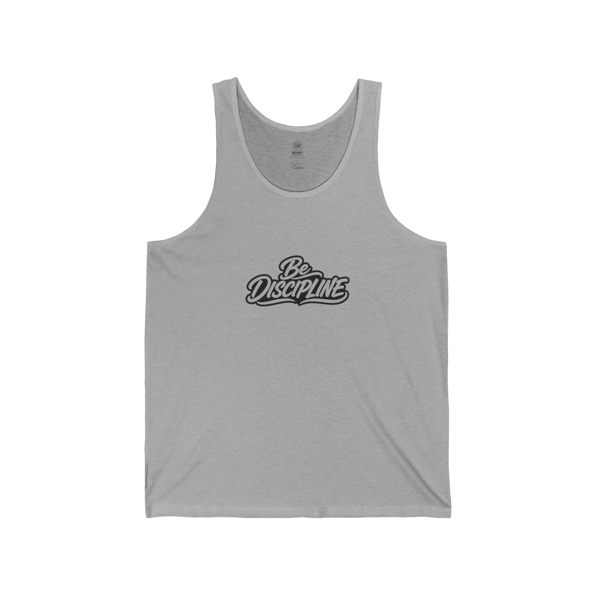 Be Discipline Tank Top — Motivational Fitness Muscle Shirt