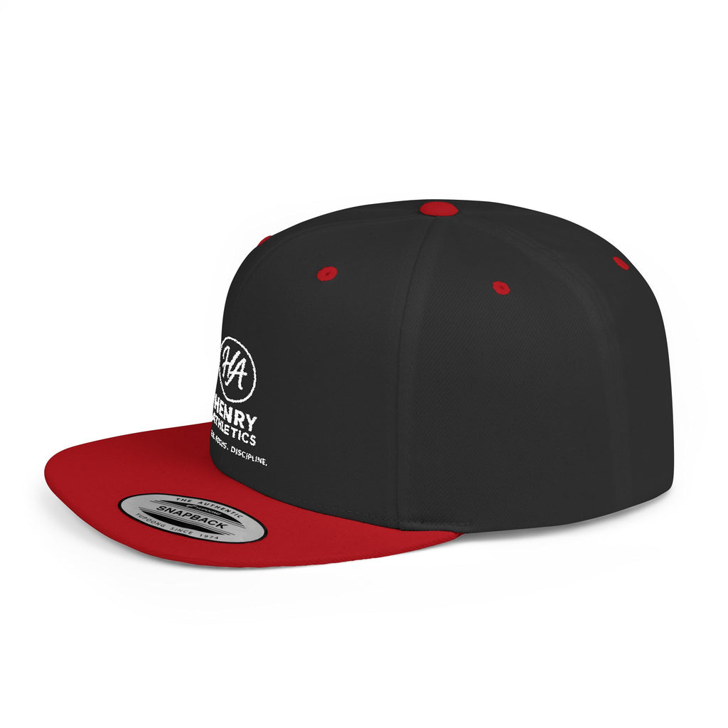 Flat Bill Snapback Hat – Henry Athletics Logo Cap