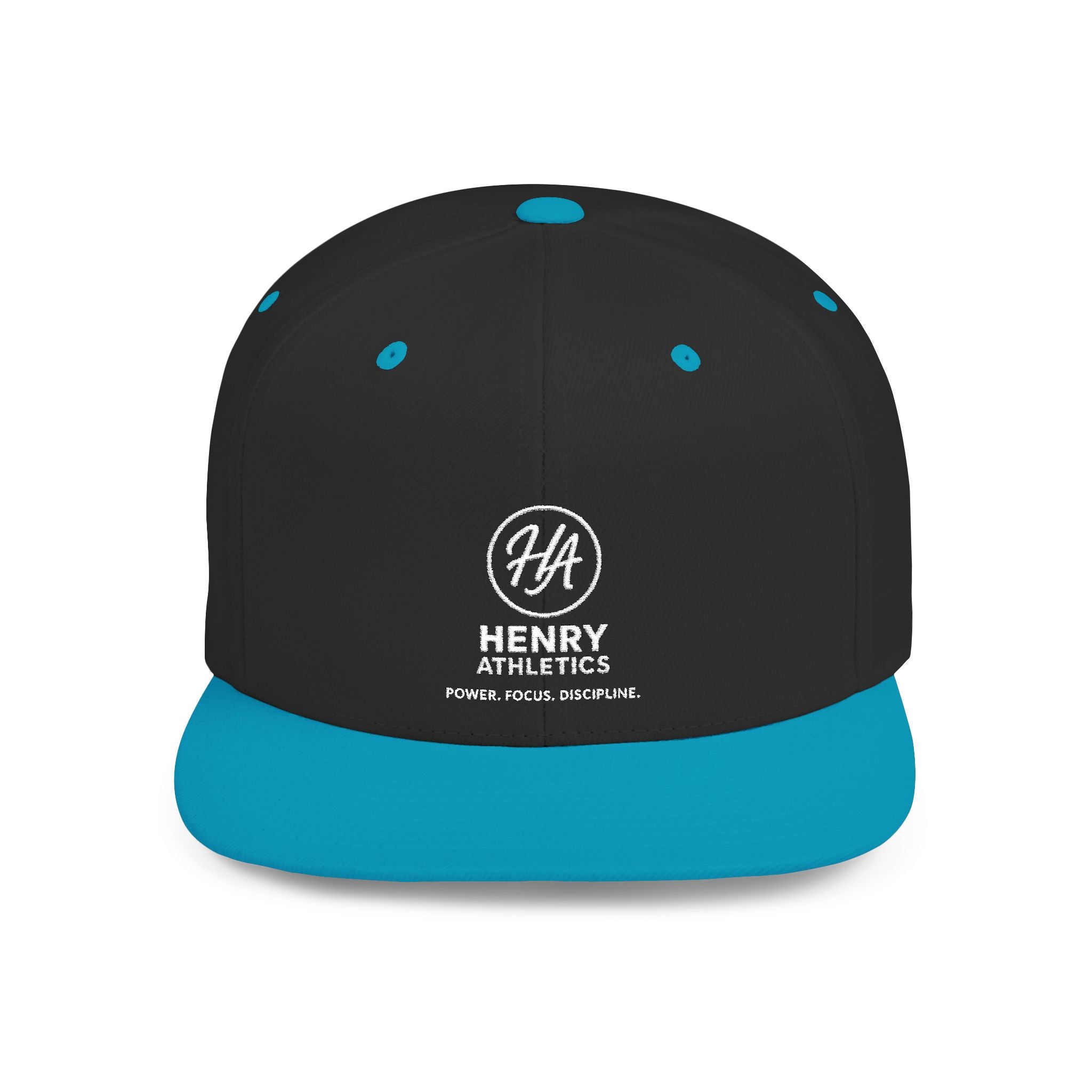 Flat Bill Snapback Hat – Henry Athletics Logo Cap