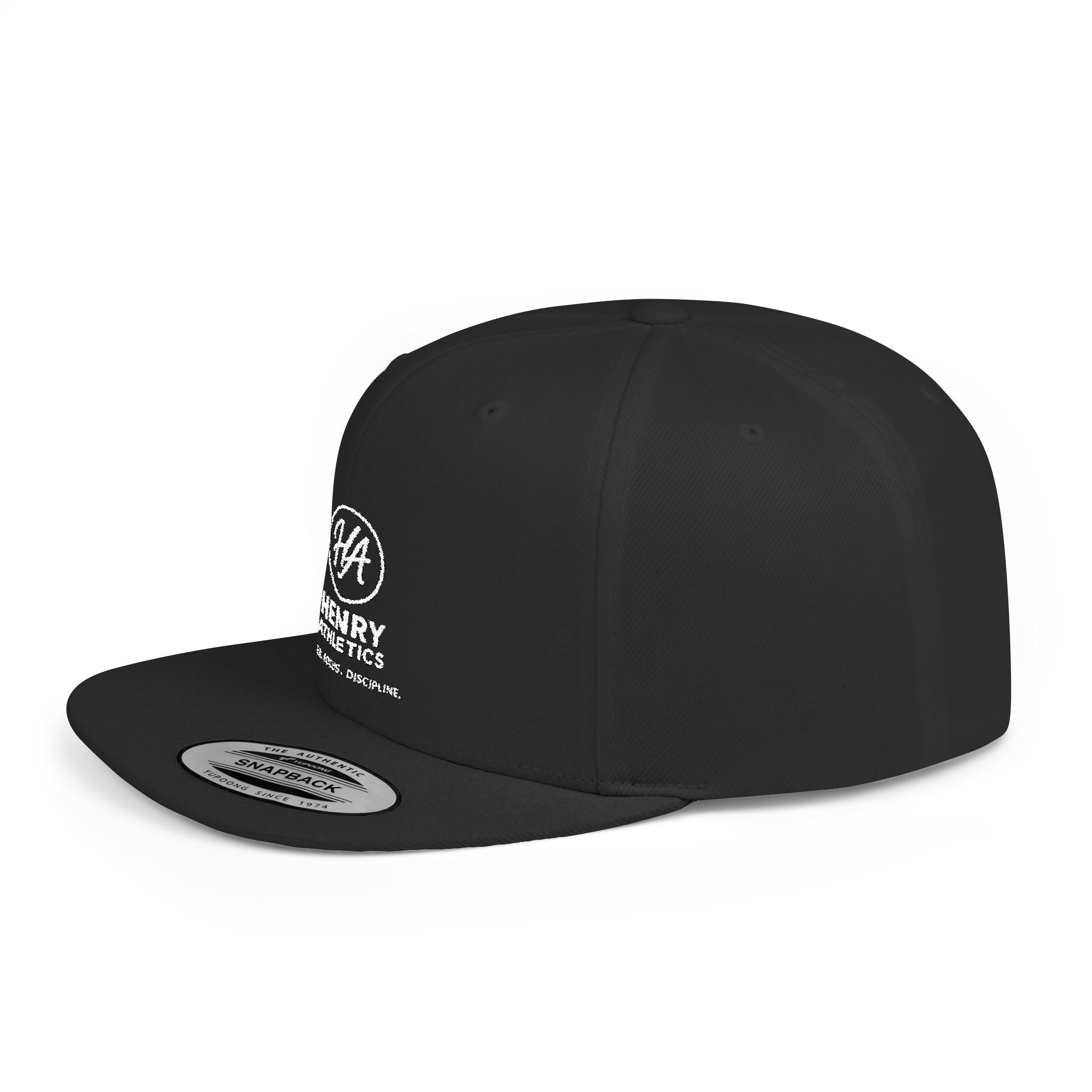 Flat Bill Snapback Hat – Henry Athletics Logo Cap