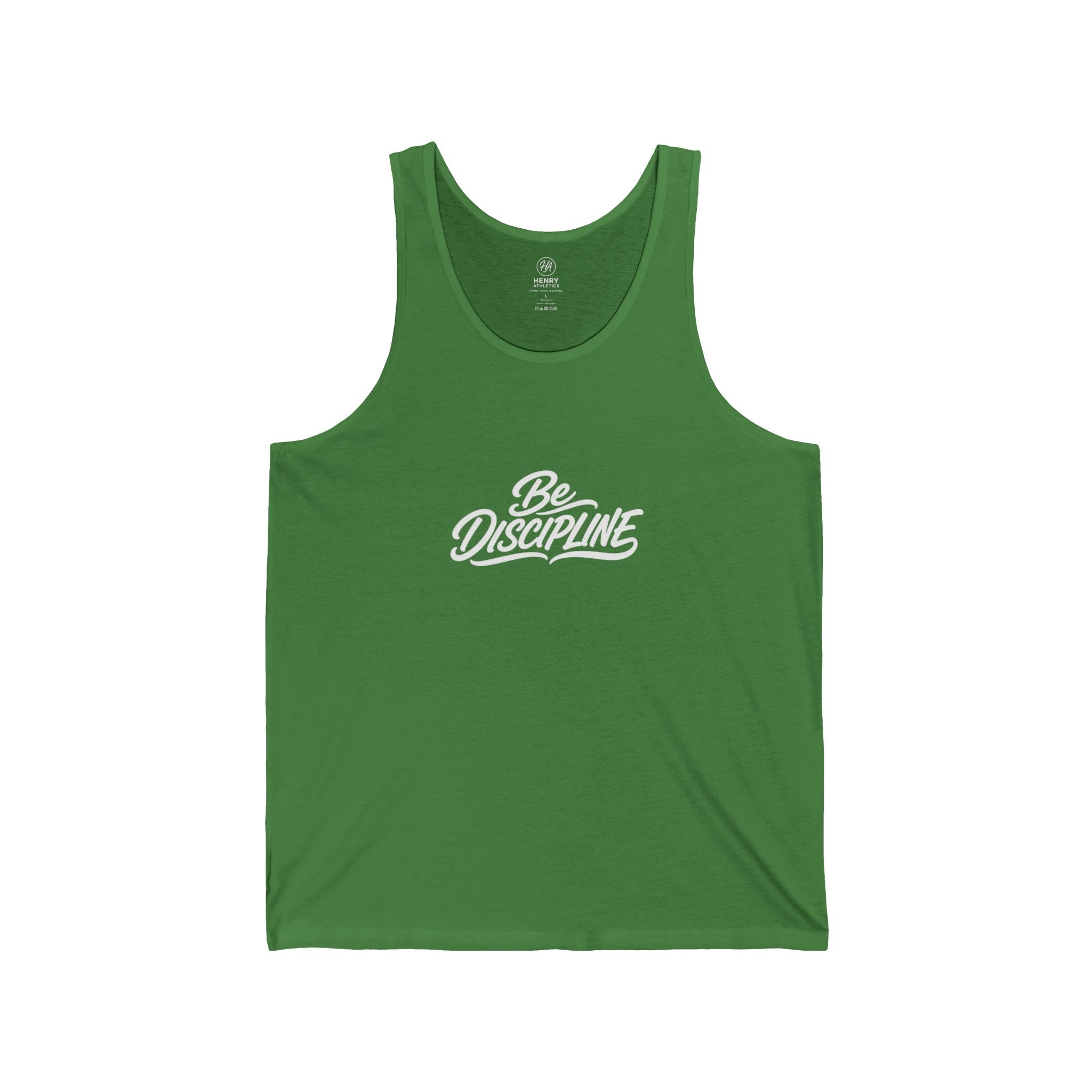 Be Discipline Tank Top — Motivational Fitness Muscle Shirt