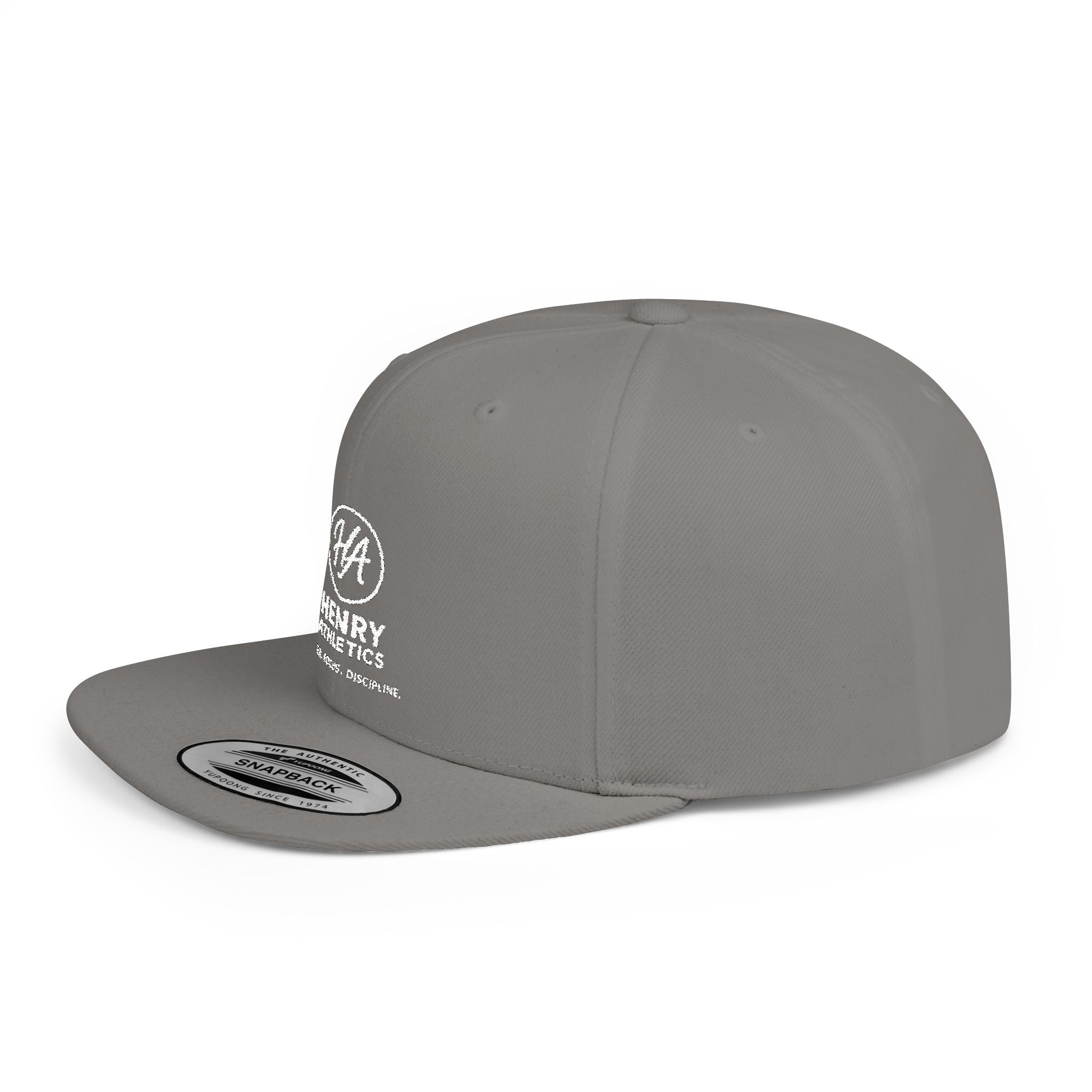 Flat Bill Snapback Hat – Henry Athletics Logo Cap