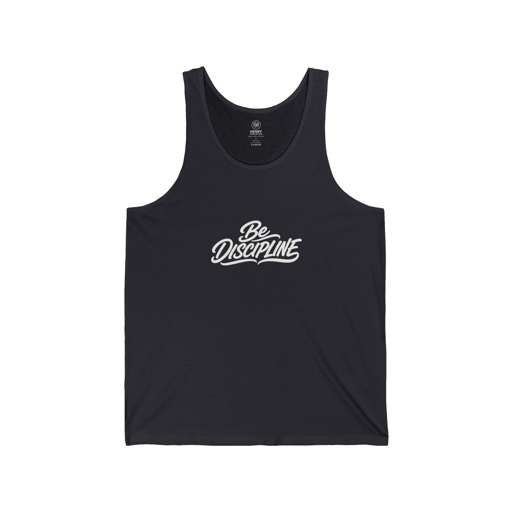 Be Discipline Tank Top — Motivational Fitness Muscle Shirt