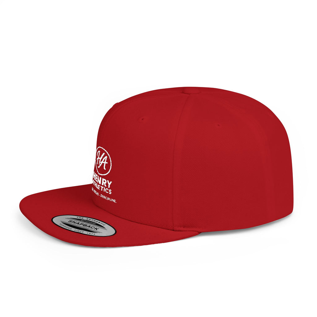 Flat Bill Snapback Hat – Henry Athletics Logo Cap