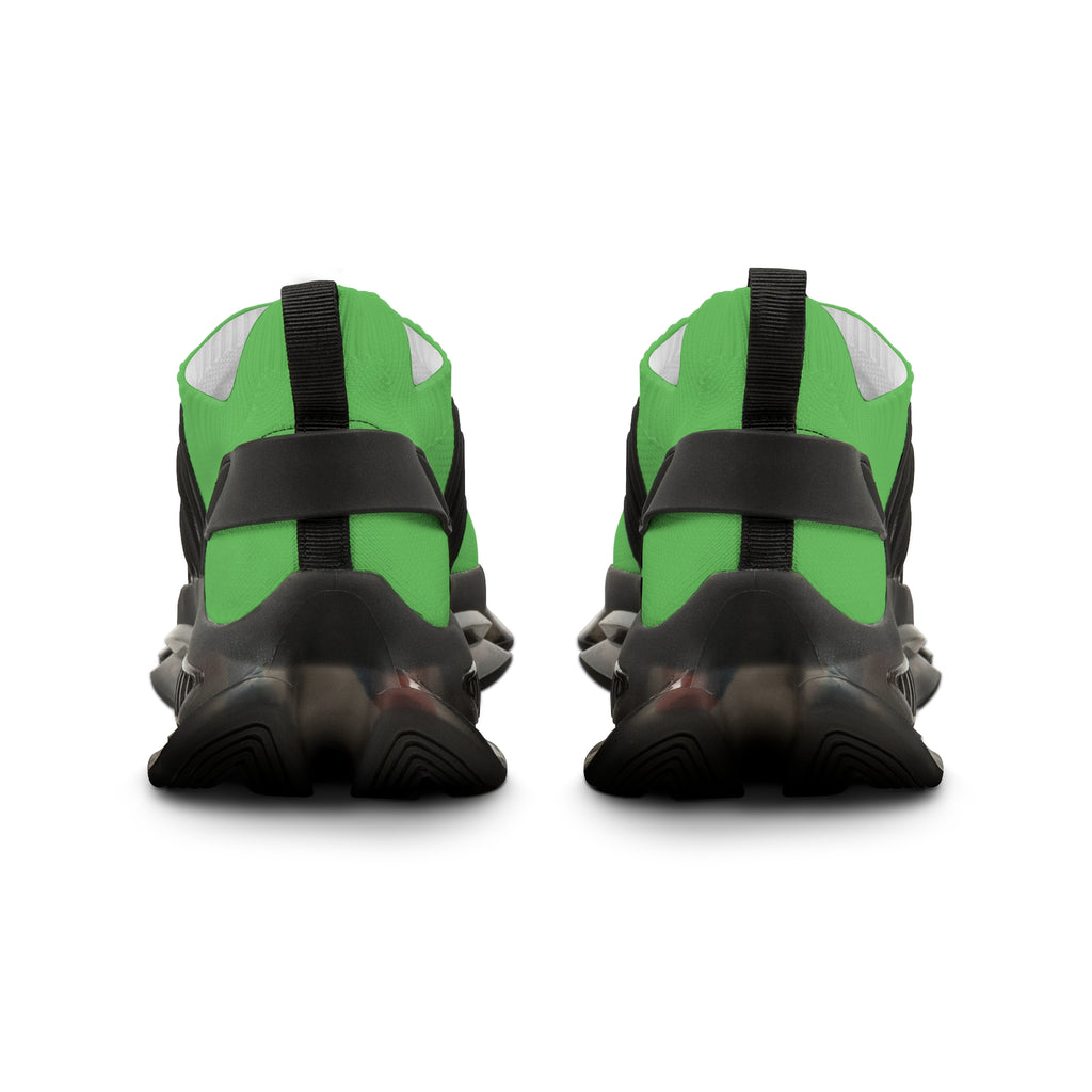 Green Athletic Mesh Sneakers — Lightweight Men's Running Shoes