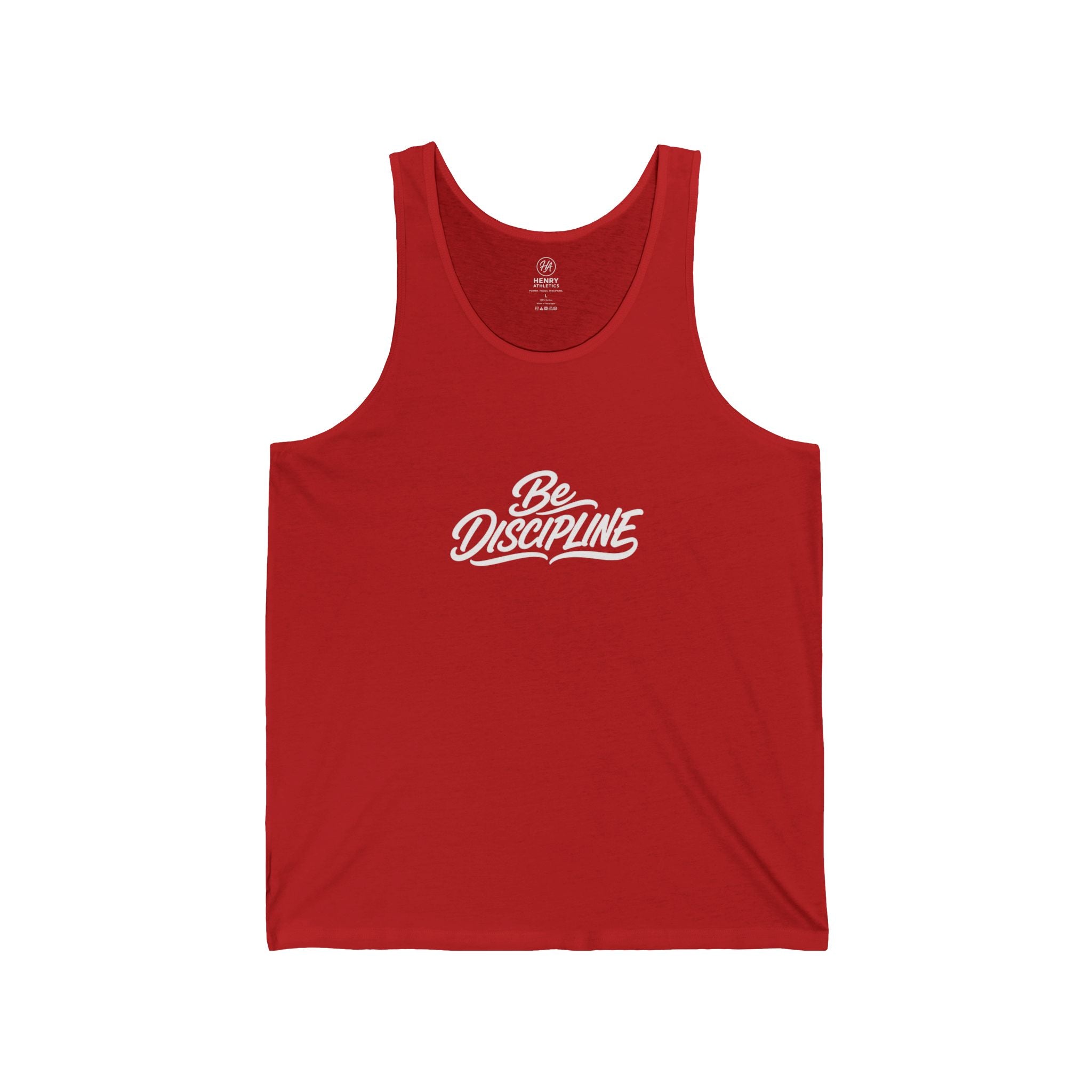 Be Discipline Tank Top — Motivational Fitness Muscle Shirt